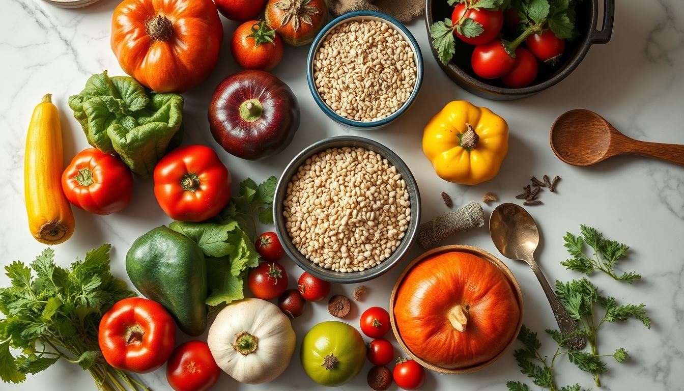 Fresh seasonal cooking dish