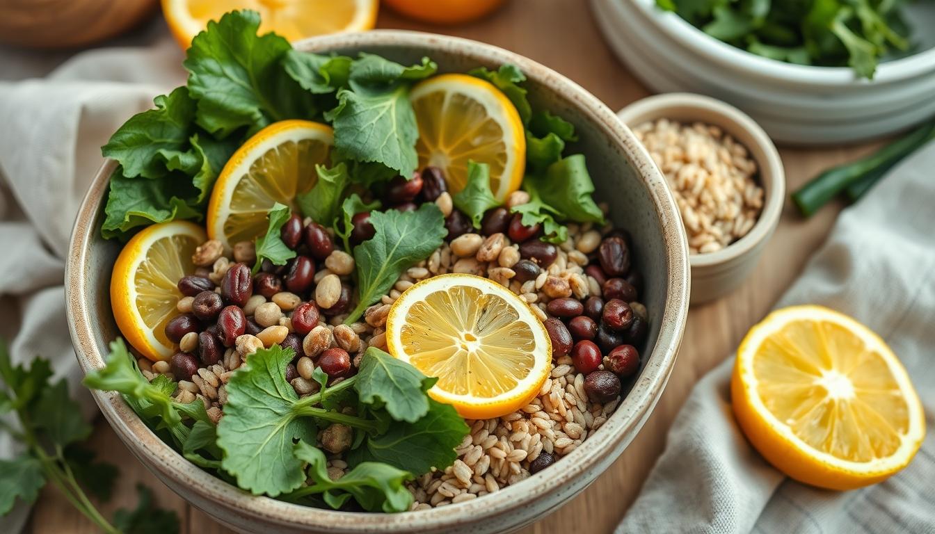 Seasonal meal prepared in a home kitchen
